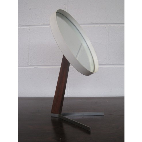 Durlston Designs duel prong pedestal vanity mirror c1965