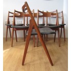 Hans J Wegner set of 6  CH29 "Sawbuck" chairs